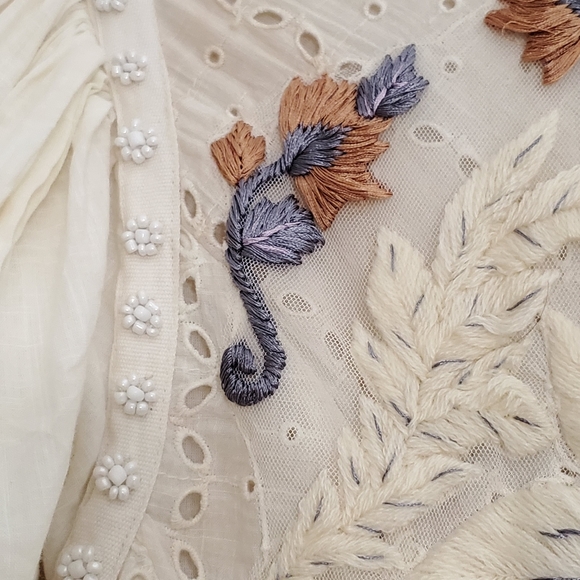 Free People Long Sleeve Eyelet Top - Picture 5 of 8